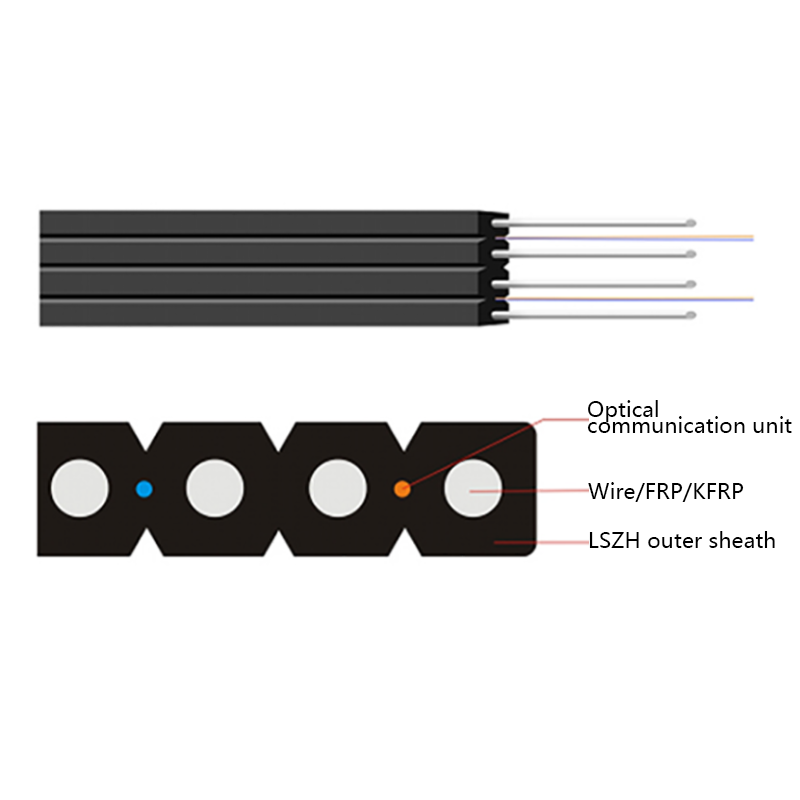 Cablu optic dublu fluture FTTH